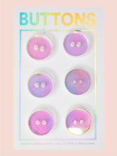 Load image into Gallery viewer, Iridescent Circle Buttons - Small - 6 pack