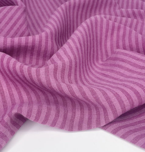 Linen/Cotton Blend - 1/4 Meter - Stripe - Sorbet