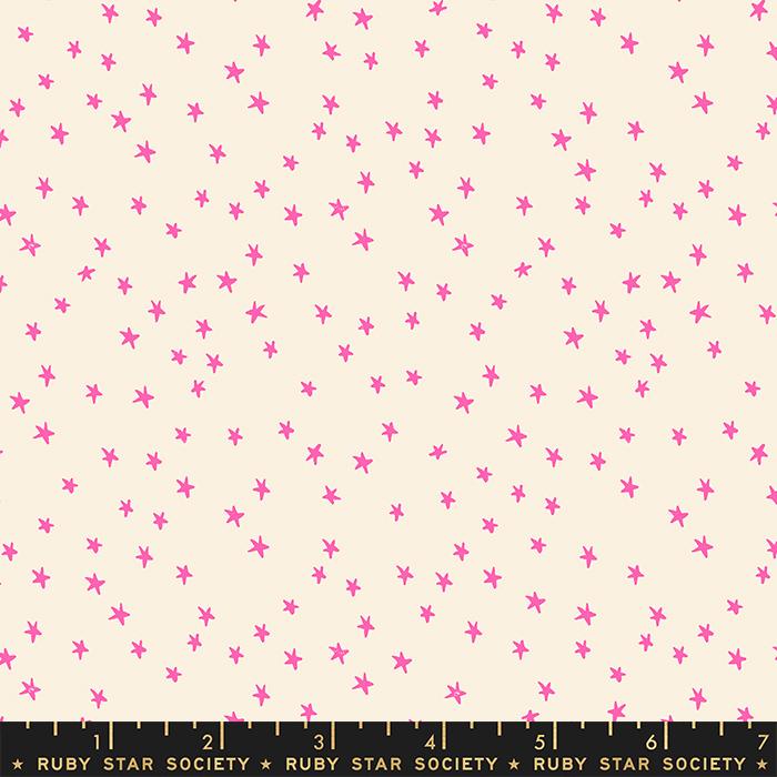 Starry by Ruby Star Society for Moda - 1/4 Meter - Neon Pink Mini