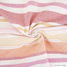Load image into Gallery viewer, Recycled CANVAS Stripes - 1/4 Meter -  Pink