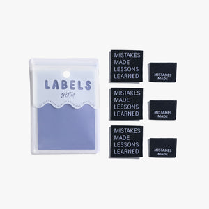 "Mistakes Made Lessons Learned" - Woven Labels