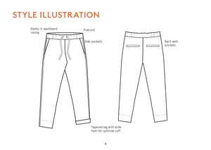 Easy Pants - Paper Pattern - Wardrobe By Me