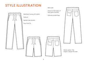 Summer Pants & Shorts - Paper Pattern - Wardrobe By Me