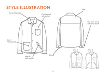 Load image into Gallery viewer, Overshirt Jacket - Paper Pattern - Wardrobe By Me
