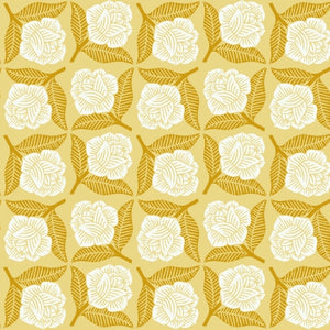 Sweet Floral Scent CANVAS by Loes Van Oosten for Cotton + Steel - 1/4 Meter - Yellow