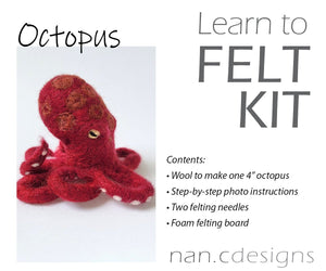 Octopus Complete Needle Felting Kit