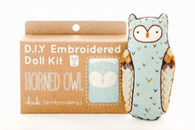 Load image into Gallery viewer, Horned Owl - Embroidery Kit (Level 2)