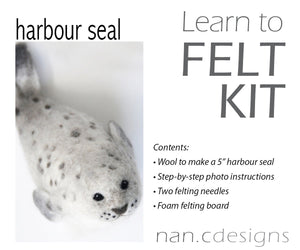 Harbour Seal Complete Needle Felting Kit