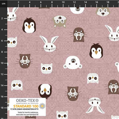 Avalana Jersey - 1/4 Meter - Penguins and Wolves and Bunnies Oh My!