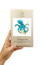Load image into Gallery viewer, Octopus Hand Stitching Felt Kit - Turquoise - Rita Van Tassel Studio