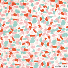 Load image into Gallery viewer, Cotton POPLIN - Katia Fabrics - 1/2 Meter - Lobster Abstract