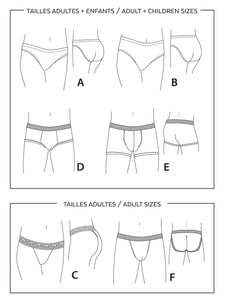Underwear for Men, Women & Children - Paper Pattern