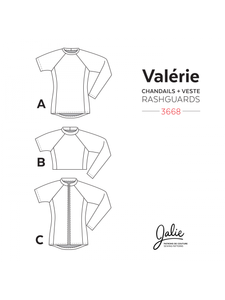 VALERIE Swim Shirts/Rashguards - Paper Pattern