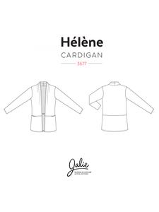 HÉLÈNE Shawl Collar Cardigan - Paper Pattern
