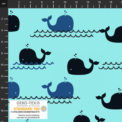 Avalana Jersey - 1/4 Meter - Whale Tales