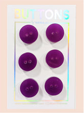 Load image into Gallery viewer, Purple Circle Buttons - Small  - 6 pack