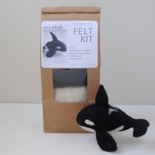 Load image into Gallery viewer, Orca Whale Complete Needle Felting Kit