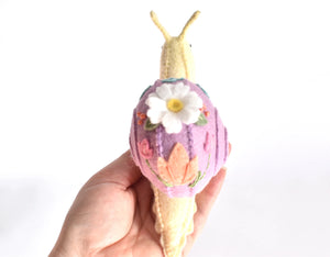 STUFFED SNAIL HAND SEWING KIT - Garden Snail