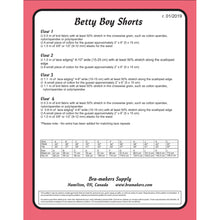 Load image into Gallery viewer, BETTY BOY SHORTS - PAPER PATTERN