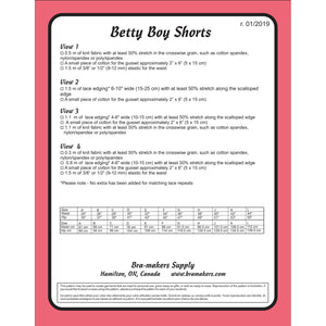 BETTY BOY SHORTS - PAPER PATTERN