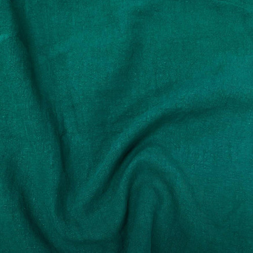 Washed Linen - 1/4 Meter - Emerald Green