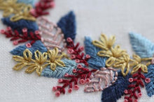 Load image into Gallery viewer, Winter Wreath - Embroidery Stitch Sampler