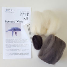 Load image into Gallery viewer, Humpback Whale Complete Needle Felting Kit
