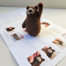 Load image into Gallery viewer, Brown Bear Complete Needle Felting Kit