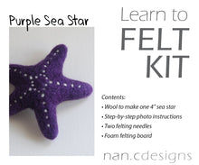 Load image into Gallery viewer, Sea Star Complete Needle Felting Kit