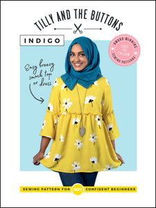 Indigo Smock Top & Dress by Tilly And The Buttons - PAPER PATTERN
