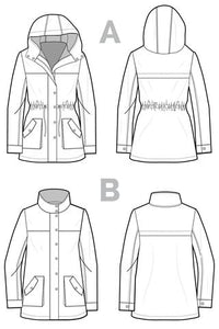 Kelly Anorak Jacket by Closet Core - Paper Pattern