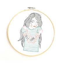 Load image into Gallery viewer, Self Care - DIY Embroidery Kit by Gingiber