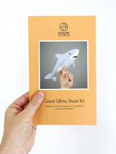 Load image into Gallery viewer, Great White Shark Hand Stitching Felt Kit - Rita Van Tassel Studio
