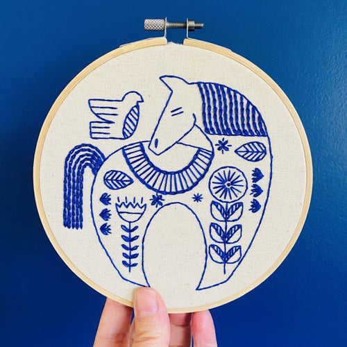 Holiday Hygge Horse - Complete Embroidery Kit