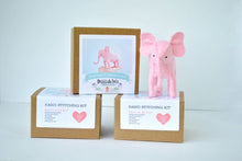 Load image into Gallery viewer, PINK ELELPHANT  DIY FELT SEWING KIT