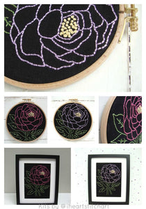 PEONY - Complete DIY Embroidery Kit