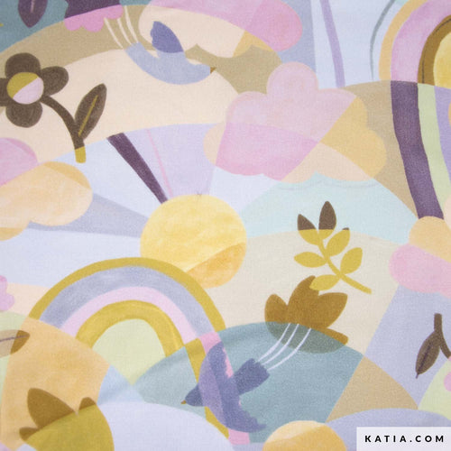 ECOVISCOSE - Katia Fabrics - 1/2 Meter - Aquarelle Landscape
