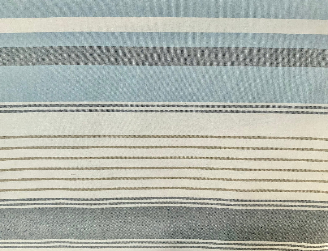 Recycled CANVAS Stripes - 1/4 Meter - Blue