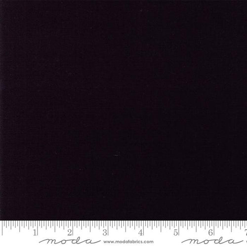 Mochi Linen Solid CANVAS by Momo - 1/4 Meter - Black