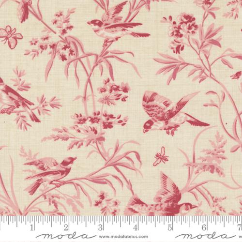 Antoinette - French General for Moda  - 1/4 Meter - Faded Red