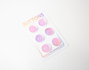 Iridescent Circle Buttons - Small - 6 pack