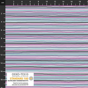 Avalana Jersey - 1/2 Meter - Springy Stripes