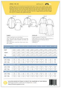 NEW! Jenna Shirt and Shirtdress by Closet Core - Paper Pattern