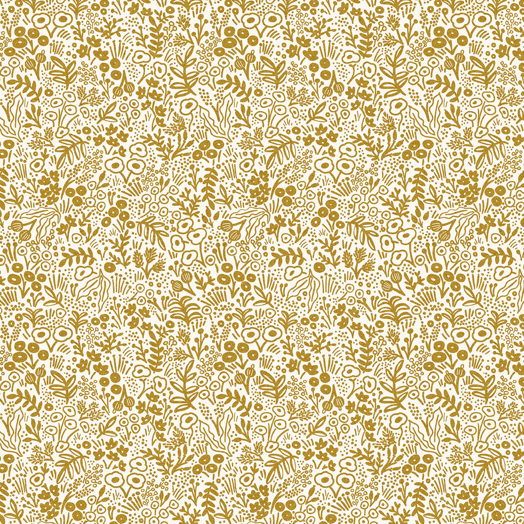 Rifle Paper Co. Basics - 1/4 Meter - Tapestry Lace - Gold Metallic