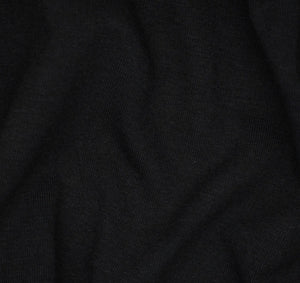 Cotton Jersey Solid - 1/2 Meter - Black