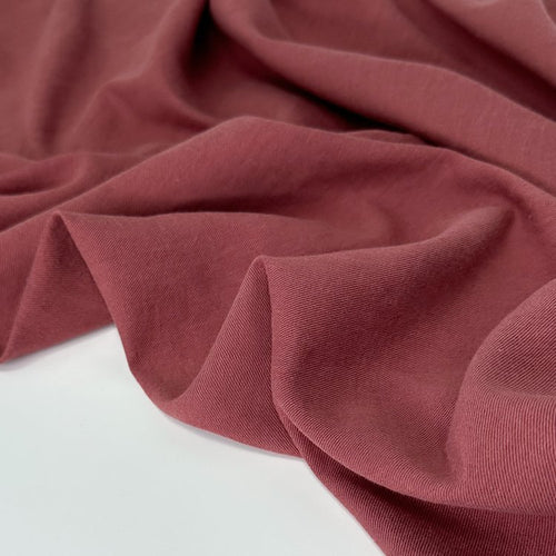 Linen/Organic Cotton Twill - 1/4 Meter - Dark Blush