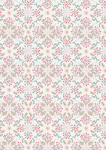 Winter In Bluebell Wood Flannel - Lewis & Irene - Winter Floral - Light