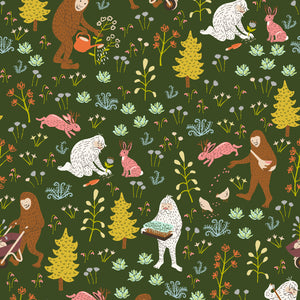 Whimsy and Lore - RJR Fabrics - 1/4 Meter - Magic Meadow - Friendly Critters