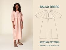 Load image into Gallery viewer, Balka Dress - Paper Pattern - Wardrobe By Me