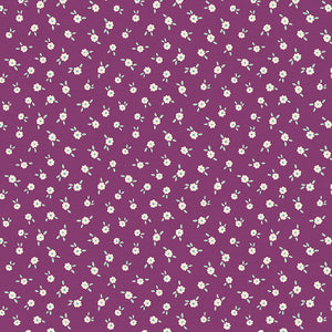 Bear In Bloom - Paintbrush Studio - 1/4 Meter - Ditsy Floral - Purple